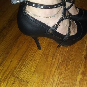 Charlotte Rouse strap high heel.